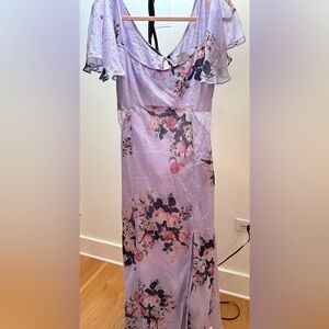 ASOS Lavender Floral Maxi Dress